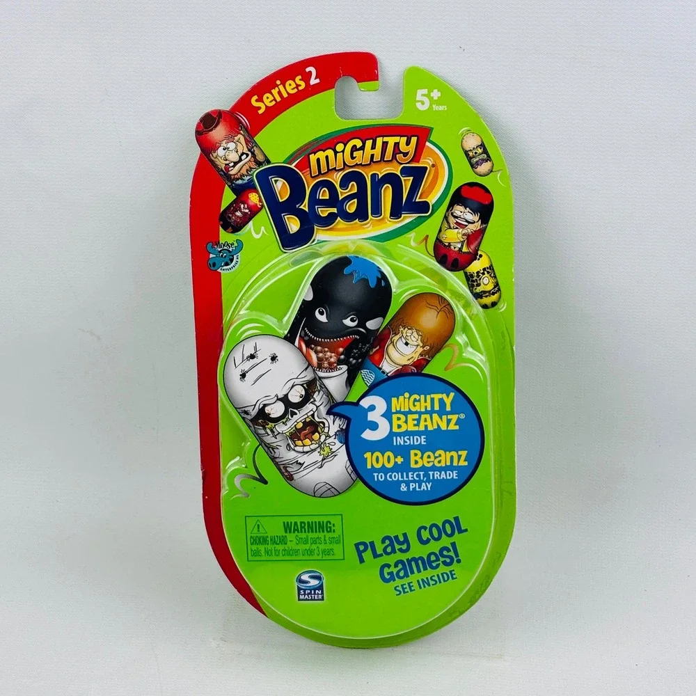 Mighty Beanz 3 Pack Series 2 Spin Master 2010 Collect Play Trade New Sealed